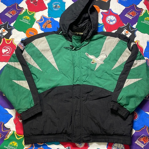 STARTER Other - Vintage Apex One Philadelphia Eagles Shark Tooth Style Puffer Coat